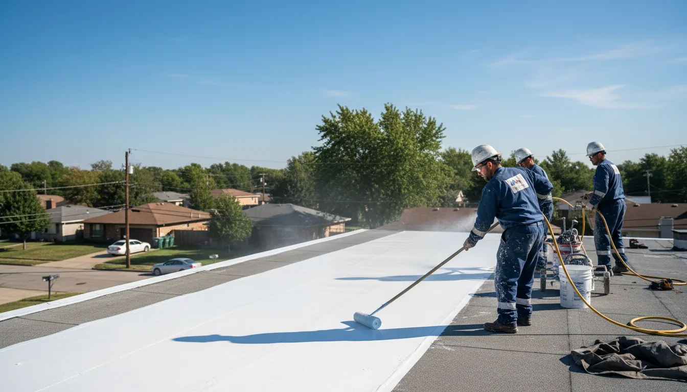 Commercial roof coating in Buffalo Gap, TX near me